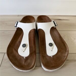 Birkenstock White Sandals